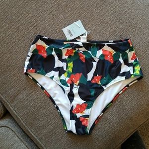 NWT floral cupshe high waisted bottoms